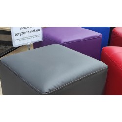 Пуфік-банкетка для примірки взуття (сірий куб)